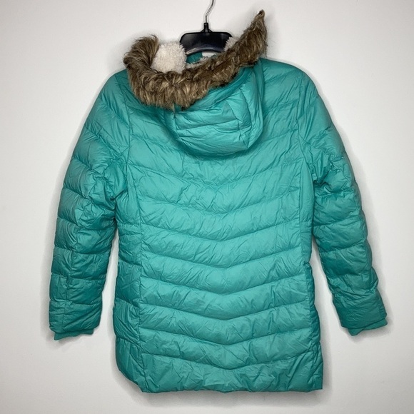 Eddie Bauer down filled puffer coat teal green size M (10/12) - Picture 6 of 10